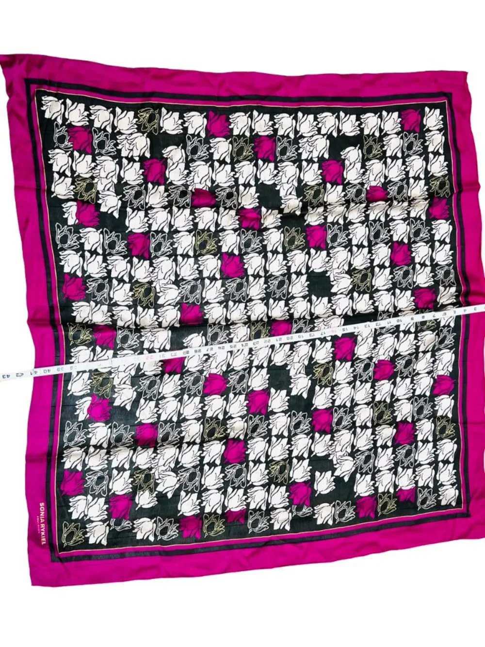 Sonia Rykiel Foulards 100% Silk Scarf Ex-Large 42